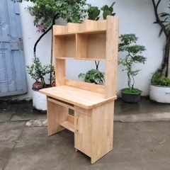 Bàn học liền giá sách 1m2, Gỗ cao su loại 1, Chất lượng cao, giá rẻ, NoithatLHQ