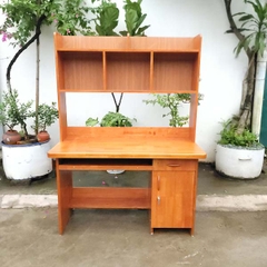 Bàn học liền giá sách 1m2, Gỗ cao su loại 1, Chất lượng cao, giá rẻ, NoithatLHQ