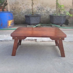 Bàn trà Nhật chân thang 40x60, Gỗ tự nhiên