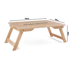 Bàn trà Nhật chân thang 40x60, Gỗ tự nhiên