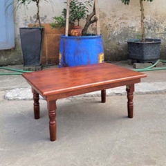Bàn Trà Nhật Chân Gỗ Tiện 50x70, Gỗ Cao Su Tự Nhiên, Gấp Gọn Dễ Dàng, Màu Tự Nhiên Và Cherry