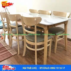 Bộ bàn ăn 6 ghế Cabin Panda - Sự lựa chọn hoàn hảo cho gia đình