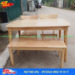 Bộ bàn ăn 2 ghế Cabin Panda 1 bench - Giải pháp tối ưu cho không gian nhỏ