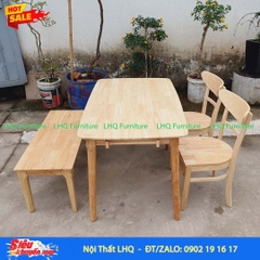 Bộ bàn ăn 2 ghế Cabin Panda 1 bench - Giải pháp tối ưu cho không gian nhỏ