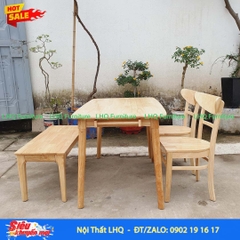 Bộ bàn ăn 2 ghế Cabin Panda 1 bench - Giải pháp tối ưu cho không gian nhỏ