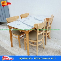 Bộ bàn ăn giả đá 4 ghế Cabin Panda - Lựa chọn hoàn hảo cho không gian hiện đại