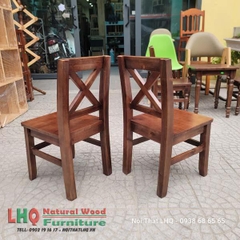 Ghế Cafe Vỉa Hè Gỗ Tự Nhiên Phong Cách Vintage - Giá Rẻ Tại LHQ Furniture