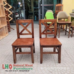Ghế Cafe Vỉa Hè Gỗ Tự Nhiên Phong Cách Vintage - Giá Rẻ Tại LHQ Furniture