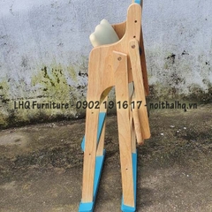 Ghế Ăn Bột Gỗ Cao Su Tự Nhiên Cho Bé – Gấp Gọn, An Toàn, Giá Tốt Tại Hà Nội
