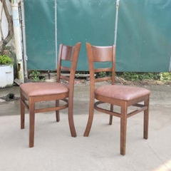 Ghế bàn ăn Cabin, gỗ cao su, mặt nệm và gỗ, bảo hành mọt.