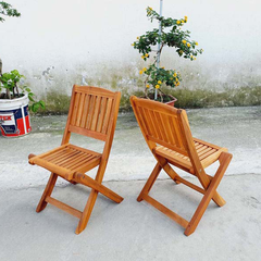 Ghế cafe mini gỗ tràm, xếp gọn dễ dàng, thích hợp để vỉa hè, chất lượng cao, giá rẻ