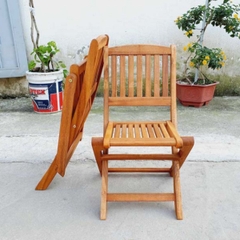 Ghế cafe mini gỗ tràm, xếp gọn dễ dàng, thích hợp để vỉa hè, chất lượng cao, giá rẻ