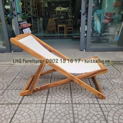 Ghế Võng Vải Gỗ Tràm Xếp Gọn – Giá Rẻ Cho Hồ Bơi, Quán Cafe, Bãi Biển | Nội Thất LHQ