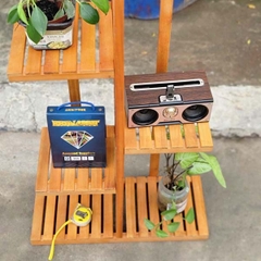 Kệ để cây, Cao 3-4-5 tầng, Chất liệu gỗ tràm, Thiết kế tháo lắp, Tiết kiệm vận chuyển.