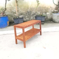 Kệ Để Giày Dép Hàn Quốc 2 Tầng 65, Gỗ Tự Nhiên, Tháo Ráp Đơn Giản, Giá Rẻ