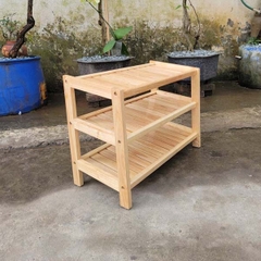 Kệ Để Giày Dép 3 Tầng Rộng 62cm, Gỗ tự nhiên, thương hiệu Noithatdep24H, chất lượng cao, giá rẻ, Bán chạy nhất