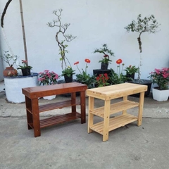 Kệ giày ngồi, Gỗ tự nhiên, chất lượng cao, giao hàng toàn quốc, cam kết sản phẩm giống ảnh