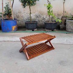 Kệ Giày Dép Hồi X, Cao 2 Đến 5 Tầng, Gỗ Tự Nhiên, Tháo Ráp Nhanh Chóng,  Vận Chuyển Tiết Kiệm