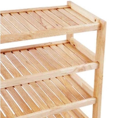 Kệ để giày dép 5 tầng rộng 80cm, Gỗ cao su, Noithatlhq sản xuất, Giao hàng toàn quốc, Tư vấn miễn phí