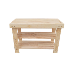 Kệ Giày Ngồi Gỗ Cao Su Tự Nhiên, Thiết Kế Tháo Ráp, Kết Cấu Chắc Chắn, Bền Bỉ Từ LHQ Furniture