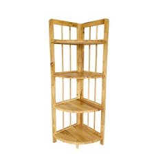 Kệ góc song tròn, Cao 3-4-5 tầng, Gỗ cao su tự nhiên, Noithatdep24H cung cấp