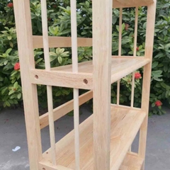 Kệ sách 3 tầng, gỗ cao su, rộng từ 40 đến 1m2, thiết kế tháo ráp, tiết kiệm vận chuyển