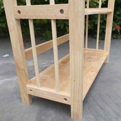 Kệ Sách 5 Tầng Rộng 40cm, Gỗ Cao Su, Tháo Ráp Tiện Lợi, Vận Chuyển Rẻ