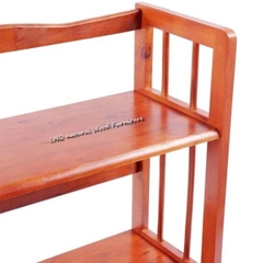 Kệ Sách 3 Tầng Rộng 80cm, Gỗ Cao Su, Noithatlhq Sản Xuất