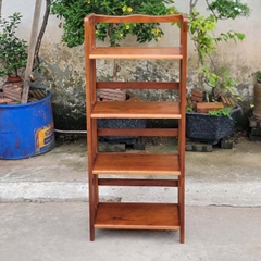 Kệ sách 4 tầng rộng 40cm, Gỗ cao su, Hoàn thiện kỹ, Đã tẩm xấy, Bảo hành mối mọt