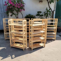 Kệ sách 4 tầng rộng 80cm, Gỗ tự nhiên, Thiết kế tháo lắp, Tiết kiệm vận chuyển, Giá rẻ, Có bảo hành