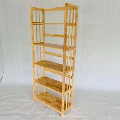 Kệ sách 5 tầng rộng 65cm, Màu tự nhiên và cherry, Bán chạy năm 2024