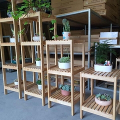 Kệ trang trí, Gỗ cao su 2-3-4 tầng, Chất lượng xuất khẩu, Có bảo hành