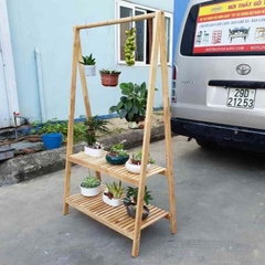 Kệ treo quần áo chữ A 2 tầng rộng 80cm, thiết kế tháo ráp