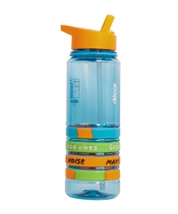Decor Quad Bands Tritan Bottle bình nước nhựa ống hút 750ml
