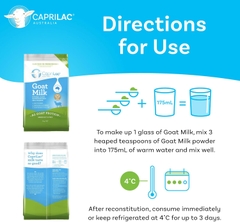 Caprilac Goat Milk Powder sữa dê tươi nguyên kem trên 1 tuổi 1kg (04/27)