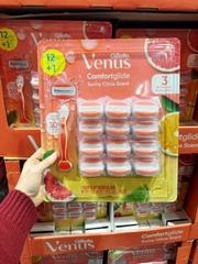 Gillette Venus Comfort Glide Sunny Citrus set dao cạo đầu gel 1 cán + 12 lưỡi dao