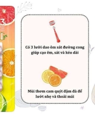 Gillette Venus Comfort Glide Sunny Citrus set dao cạo đầu gel 1 cán + 12 lưỡi dao