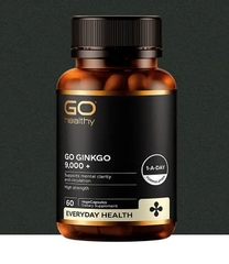 Go healthy Go Ginkgo 9000 1-a-day bổ não, tuần hoàn máu não 60v (09/27)