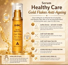 Healthy Care Anti-Ageing Gold Flake Face Serum tinh chất vàng chống lão hóa và dưỡng ẩm da mặt 50ml (09/29)