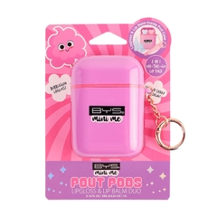 BYS Mini Me Pout Pods Lipgloss & Lip Balm hộp móc khóa kèm son bóng và son dưỡng - màu ngẫu nhiên