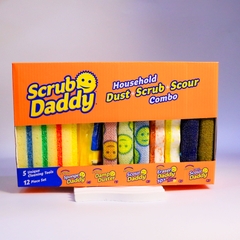 Scrub Daddy Household Dust, Scrub and Scour Combo bộ vệ sinh lau chùi rửa 12pc