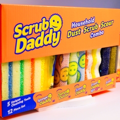 Scrub Daddy Household Dust, Scrub and Scour Combo bộ vệ sinh lau chùi rửa 12pc