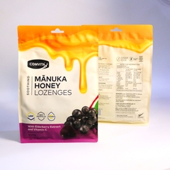 Comvita manuka honey lozenges with Elderberry Extract and Vitamin C kẹo ngậm mật ong vị quả cơm cháy đen 500g (03/27)
