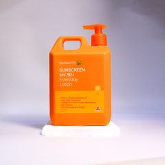 Woolworths sunscreen everyday lotion SPF 50+ kem chống nắng 1L (12/26)