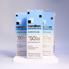 Hamilton Everyday Face Invisible Sunscreen SPF 50+ Kem chống nắng mặt trong suốt, không bết rít 75g (06/28)