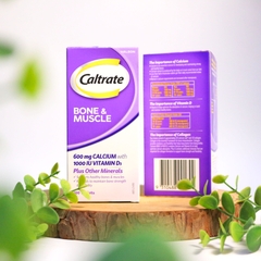 Caltrate Bone & Muscle viên uống bổ sung canxi, hỗ trợ xương khớp, cơ bắp 100v (12/26)