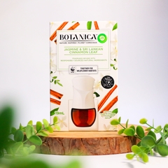Botanica Jasmine & Sri Lankan cinnamon leaf tinh dầu cắm điện mùi nhài quế (1 máy + 1 chai tinh dầu 19ml)
