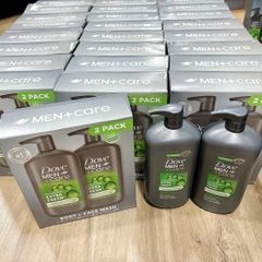 Dove Men+ care body & face wash refreshing extra fresh sữa tắm kết hợp sữa rửa mặt cho nam 946ml (11/26)