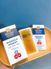 Manuka health manuka honey on the go mật ong tép, túi nhỏ mang theo tiện lợi MGO 115+ 12x5g (07/26)