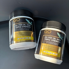 Go healthy fish oil 3000 triple strength dầu cá hàm lượng gấp 3 150v (11/26)